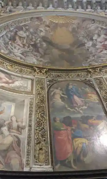 Sun on heaven painting on the ceiling, Siena Cathedral